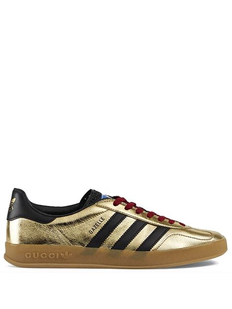 adidas gucci gazelle metallic gold|adidas x gucci gazelle metallic gold.